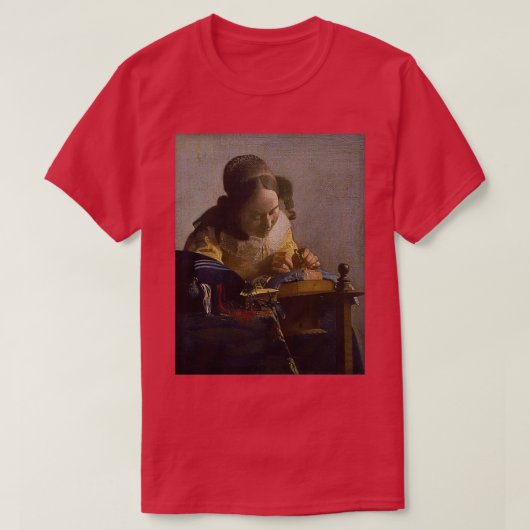 Lacemaker 1670 Johannes Vermeer T-shirt (Design voorkant)