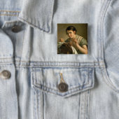 Lacemaker, 1823 vierkante button 5,1 cm (In situ)