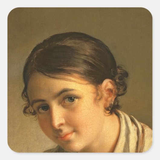 Lacemaker, 1823 vierkante sticker (Voorkant)