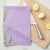Lacender touch - Paarse keukenhanddoek (Quarter Fold)