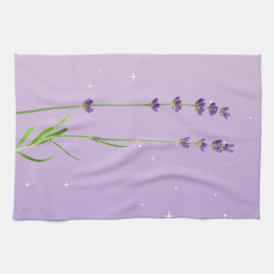 Lacender touch - Paarse keukenhanddoek