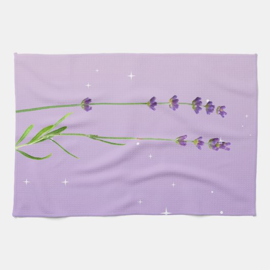 Lacender touch - Paarse keukenhanddoek (Horizontaal)