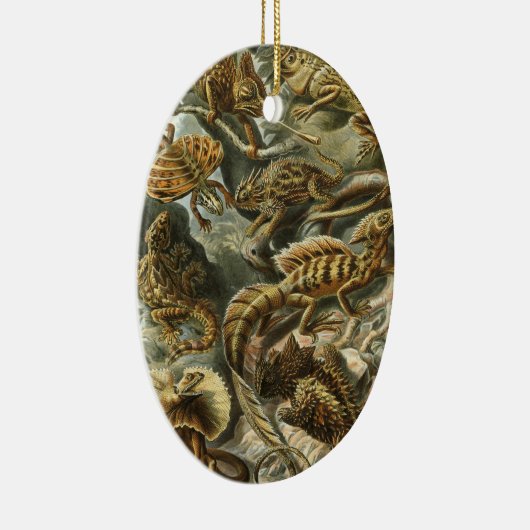 Lacertilia door Ernst Haeckel  hagedieren Keramisch Ornament (Rechts)