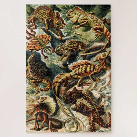 Lacertilia Lizards door Ernst Haeckel Legpuzzel (Verticaal)