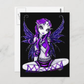 Lacey Cute Fairy Briefkaart (Voorkant / Achterkant)