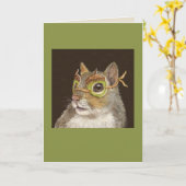 Lacey de eekhoorn kaart (Gele Bloem)