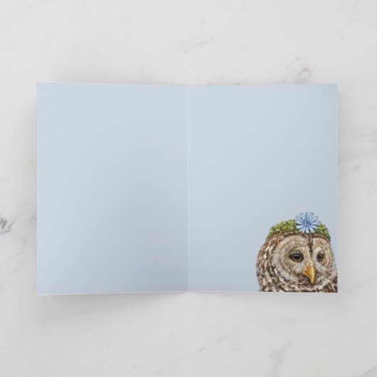 Lacey de rode uil kaart (Binnen)