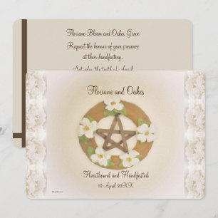 Lacey Dogwood Pentacle Handfasting Kaart