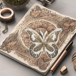 Lacey Golden Butterfly Sticker