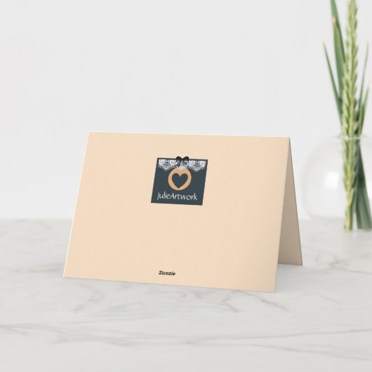 Lacey Happy Moederdag Kaart met hart en koeien (Achterkant)