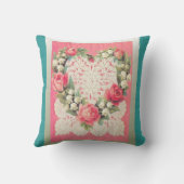 Lacey hart en lelie van de vallei kussen (Achterkant)