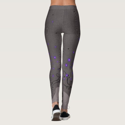 Lacey Paarse Firefly Effect Leggings (Achterkant)