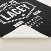 Lacey Persoonlijke naam Birthday Sherpa Deken (3/4)