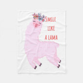 Lach als een lama fleece deken (Voorkant)