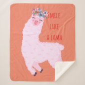 Lach als een lama sherpa deken (Voorkant)