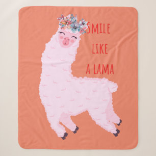 Lach als een lama sherpa deken