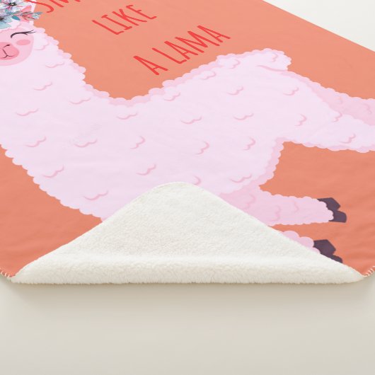 Lach als een lama sherpa deken (3/4)