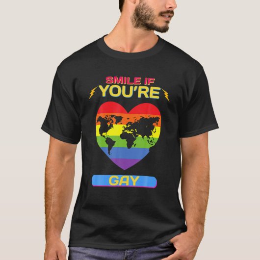Lach als je homo bent - grappig Gezegde Sarcastic  T-shirt (Voorkant)