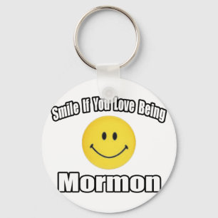 Lach als je houdt van het zijn van een mormon sleutelhanger