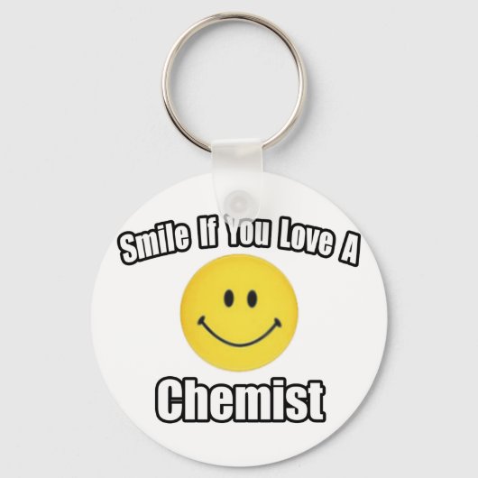 Lach als je van een chemicus houdt sleutelhanger (Voorkant)