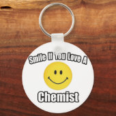Lach als je van een chemicus houdt sleutelhanger (Voorkant)