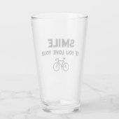 Lach Als Je Van Je Fiets Houdt Glas (Achterkant)