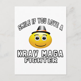 Lach als je van Krav Maga Fighter houdt Briefkaart