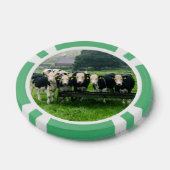 Lach alsjeblieft! Schattige en leuke koeien Poker Chips (Enkel)
