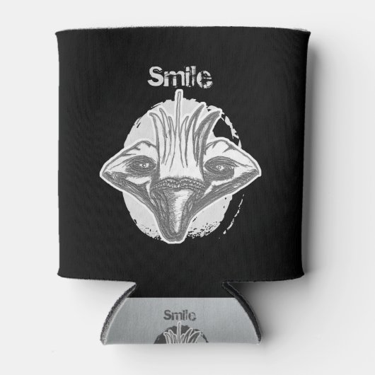 Lach! Black/White Two Sided Blikjeskoeler (Voorkant)