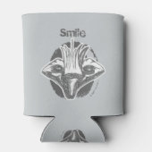 Lach! Black/White Two Sided Blikjeskoeler (Achterkant)