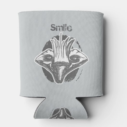 Lach! Black/White Two Sided Blikjeskoeler (Achterkant)