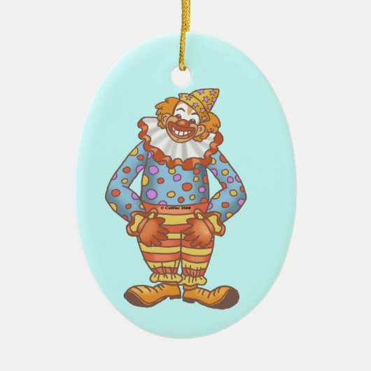 Lach Clown Keramisch Ornament (Voorkant)