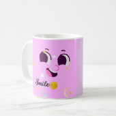 Lach Cute Kawaii & Altijd Met Liefde Mok (Voorkant links)