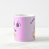 Lach Cute Kawaii & Altijd Met Liefde Mok (Center)