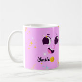 Lach Cute Kawaii & Altijd Met Liefde Mok (Links)