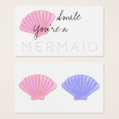 Lach dat je een MERMAID bent Visitekaartjes (Voorkant /achterkant)