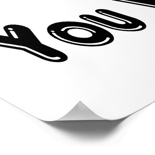 Lach dat je het goed Draag Poster (Hoek)