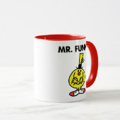 Lach de heer Funny met de bloem. Mok (Voorkant rechts)