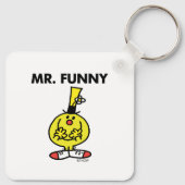 Lach de heer Funny met de bloem. Sleutelhanger (Achterkant)
