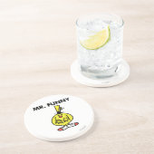 Lach de heer Funny met de bloem. Zandsteen Onderzetter (Zijkant)