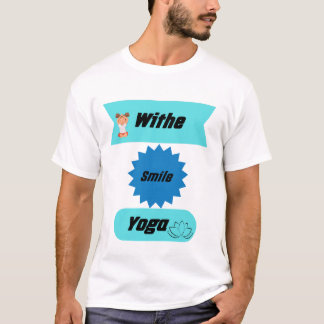 "Lach diep en adem in een vredig yogamoment T-shirt