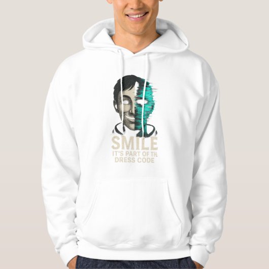 Lach Dresscode Digitale Storing Hoodie (Voorkant)