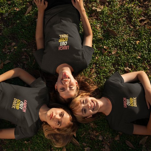 Lach elke dag hardop Tri-Blend shirt