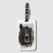 Lach en galop bagagelabel (Voorkant (verticaal))