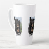Lach en galop latte mok (Linkerhoek)
