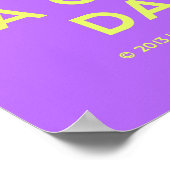 Lach en geniet van een goede dag! poster (Hoek)