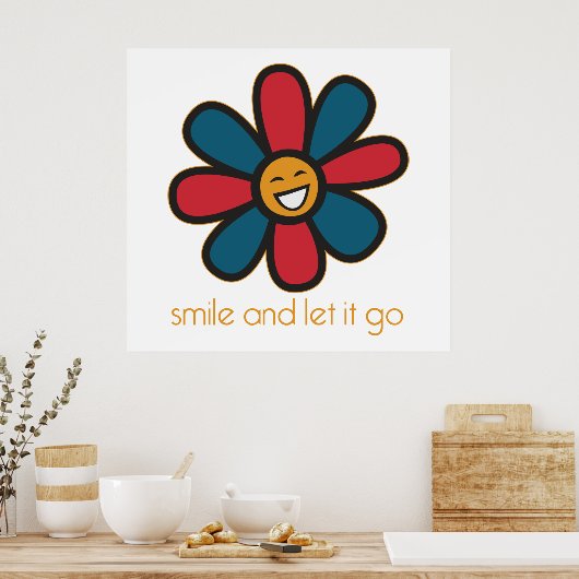 Lach en laat het los poster (Keuken)