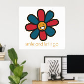 Lach en laat het los poster (Thuiskantoor)