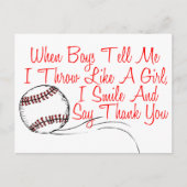 Lach en zeg bedankt briefkaart (Voorkant)