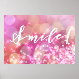 Lach! | Fun en Glamoureus Pink Sparkles Poster